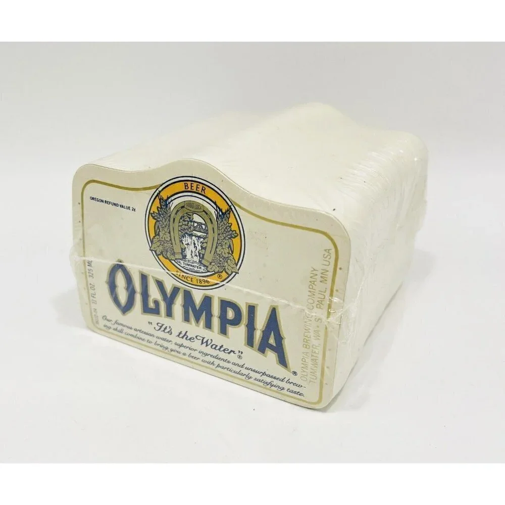 Vintage Olympia Beer Bottle Paper Labels Pack 11 oz Stubby Brewing Co. Tumwater